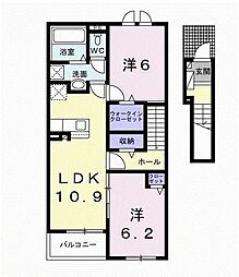 ナチュラルカーサ2 2LDKの間取図画像