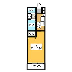サウスノーヴァ 1Kの間取図画像