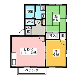 間取図画像 2LDK