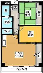 ノーザンピア 2LDKの間取図画像