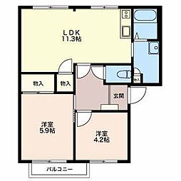 間取図画像 2LDK