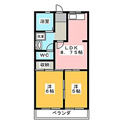 間取図画像 2LDK