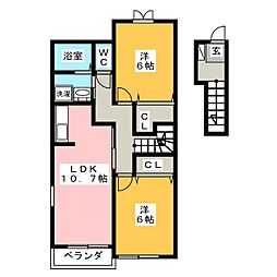 間取図画像 2LDK