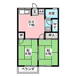 間取図画像 2DK