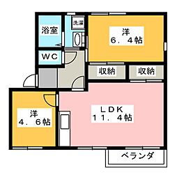 間取図画像 2LDK