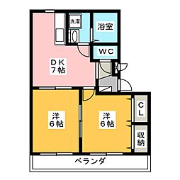 間取図画像 2DK