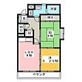 マンションベルエア2階4.5万円