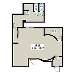 駅前ショッピングビルの間取図画像