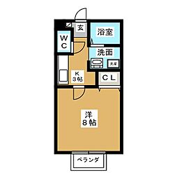 間取図画像 1K