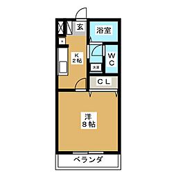 間取図画像 1K