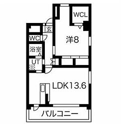 GRANVIA 1LDKの間取図画像