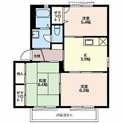 物件の間取り