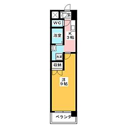 レッドヒルシャロウ 1Kの間取図画像