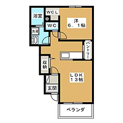 間取図画像 1LDK
