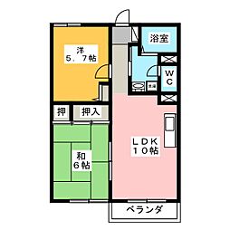 エル・メゾン3 2LDKの間取図画像