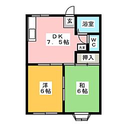間取図画像 2DK