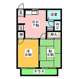 間取図画像 2DK