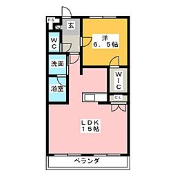 アメニティハウス 1LDKの間取図画像