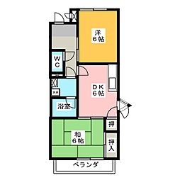 間取図画像 2DK