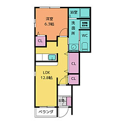 間取図画像 1LDK