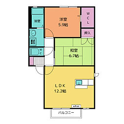 間取図画像 2LDK