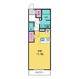 YOUR MAISON TAKUMI ワンルームの間取図画像