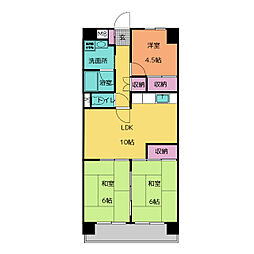 Ｃｉｔｙ　堀木 6階3LDKの間取り