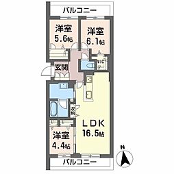 間取図画像 3LDK