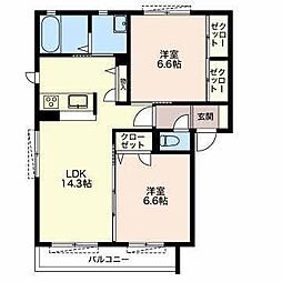 間取図画像 2LDK