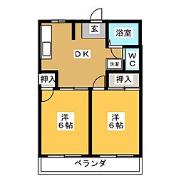 間取図画像 2DK