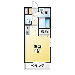 ASSET2 ワンルームの間取図画像