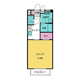 ファースト松本 1Kの間取図画像
