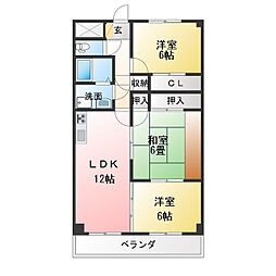 アヴァンセ・F 3LDKの間取図画像