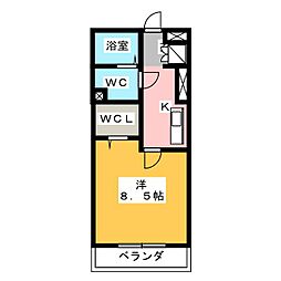 セーリング5A 1Kの間取図画像