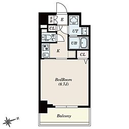 S-RESIDENCE四日市安島aloggio 1Kの間取図画像