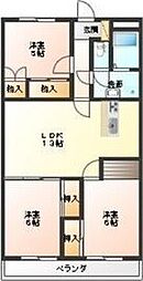 アルカディア 3LDKの間取図画像