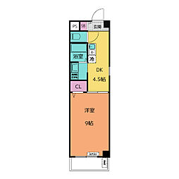 エムフラット 1DKの間取図画像