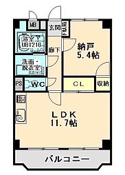 ユーミー生桑マンション 1LDKの間取図画像