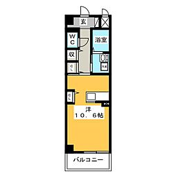 サンリットＷ　I 3階1Kの間取り