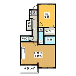 間取図画像 1LDK