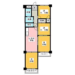 ヒラボウマンション 3SDKの間取図画像