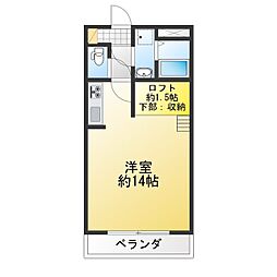 ボー・ビスタ ワンルームの間取図画像