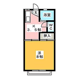 間取図画像 1K