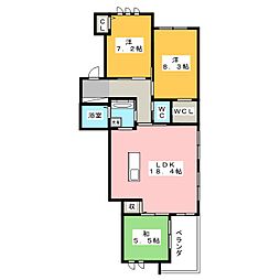 T-ステージ 3階3LDKの間取り