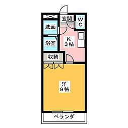 間取図画像 1K