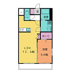 (仮称)ルネス上浜 3階1LDKの間取り
