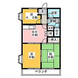間取図画像 3DK