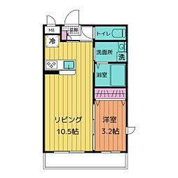 仮）津市久居野村町マンション 1階1LDKの間取り