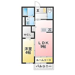 Ciel Lapis 1LDKの間取図画像