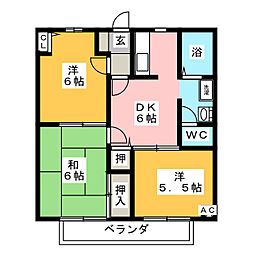 間取図画像 3DK